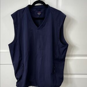 Men’s Navy Windbreaker Golf Vest